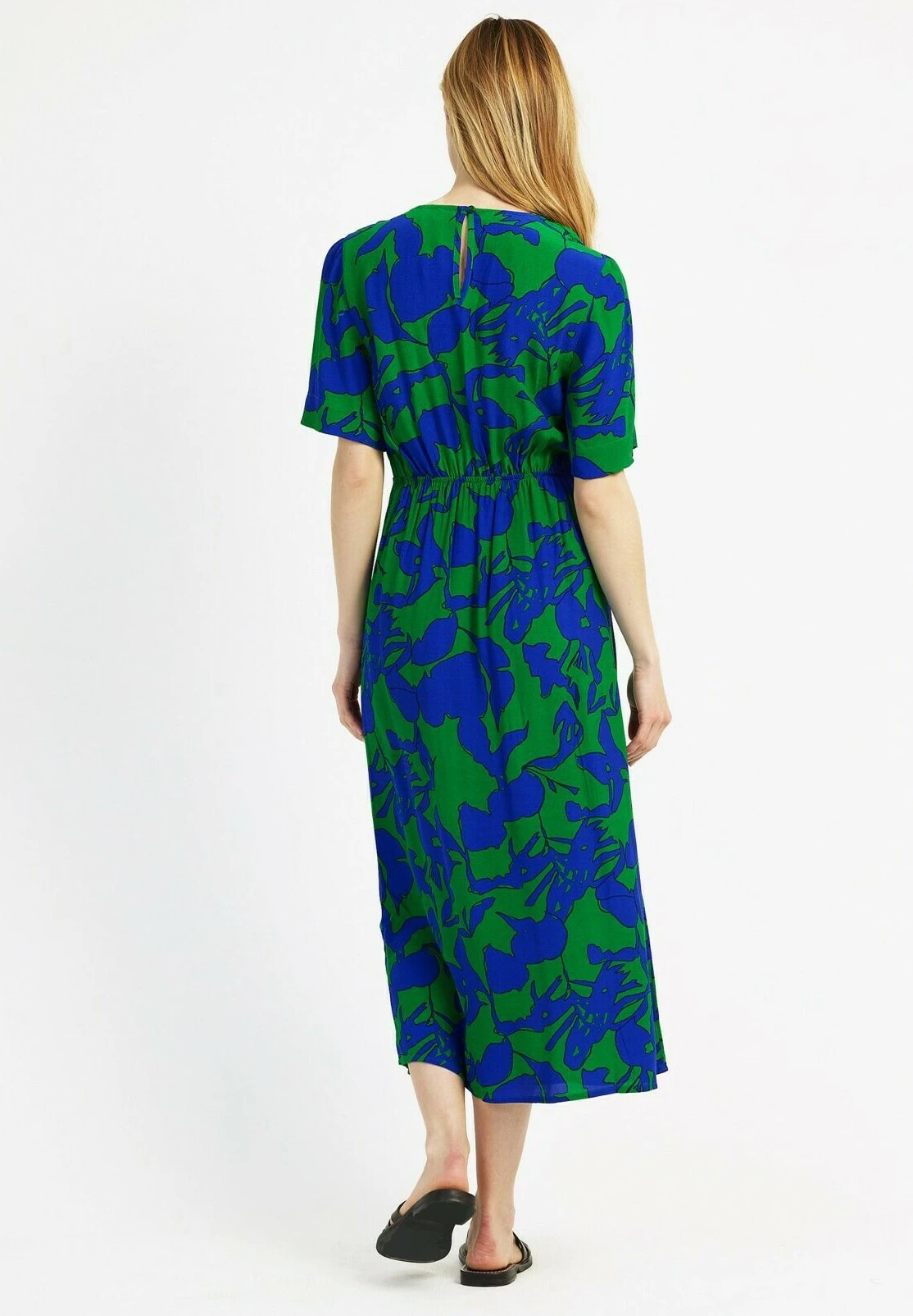 Moritz Printed With Tie - Robe De Jour - Green 4 Moritz Printed With Tie - Robe De Jour - Green – Image 2