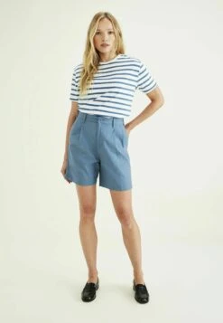 Dockers Regular Fit Crew - T-Shirt Basique - Greenwood Oceanview Stripe Blue