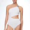 Oysho Bead Detail Asymmetric Trikini - Maillot De Bain - White -Stradivarius Soldes 028d21d0e1aa4af38c943b1f92a5d237