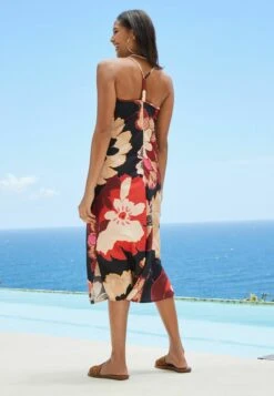 Next Midi Slip Petite - Robe De Jour - Black Floral -Stradivarius Soldes 0586d9d995c4485c8c697372b989de0a