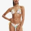 Desigual Reversible Triangle Bikini - Haut De Bikini - Multicoloured