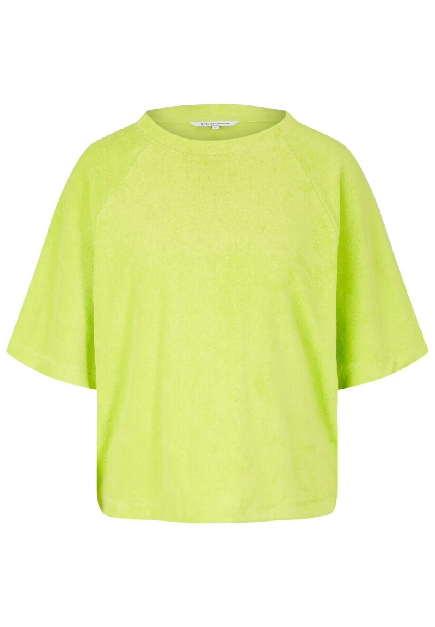 TOM TAILOR Denim Aus Frottee - T-Shirt Basique - Neon Lime 7 TOM TAILOR Denim Aus Frottee - T-Shirt Basique - Neon Lime – Image 5
