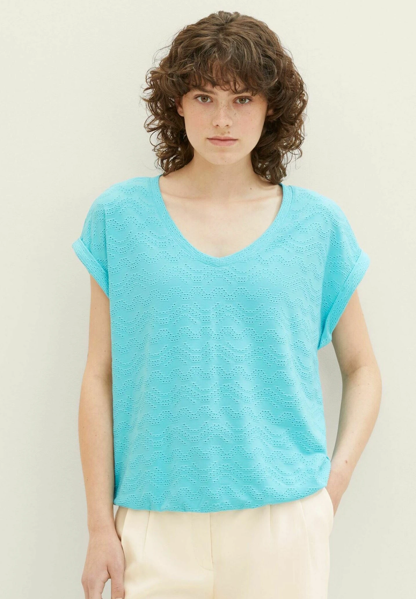 Tom Tailor T-Shirt Basique - Teal Radiance 3 Tom Tailor T-Shirt Basique - Teal Radiance