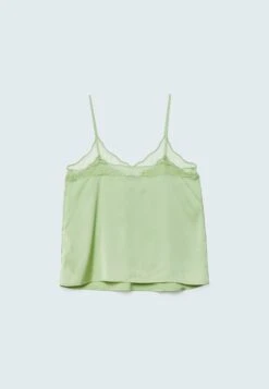 Stradivarius Trimmed - Débardeur - Green -Stradivarius Soldes 0a114423df4444c1a5f9dab1cf621063