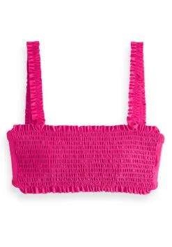 Next Shirred Bandeau Standard - Haut De Bikini - Pink