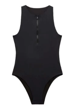 Oysho Zip - Maillot De Bain - Black -Stradivarius Soldes 0b77aad04e714bc0b7c04b34ef264385
