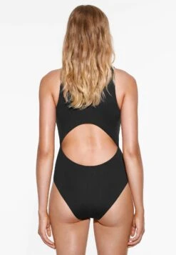 Oysho Zip - Maillot De Bain - Black -Stradivarius Soldes 0c2762fc12b441d3a9e346f6465b93c4