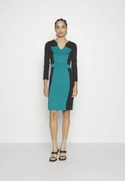 Anna Field Robe En Jersey - Black/Dark Green -Stradivarius Soldes 0ea81fa8d77e44f285cf53ffad5efd36