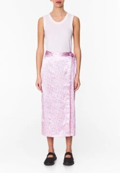 Spraymini Print - Jupe Portefeuille - Spray Flowers Mini Light Pink