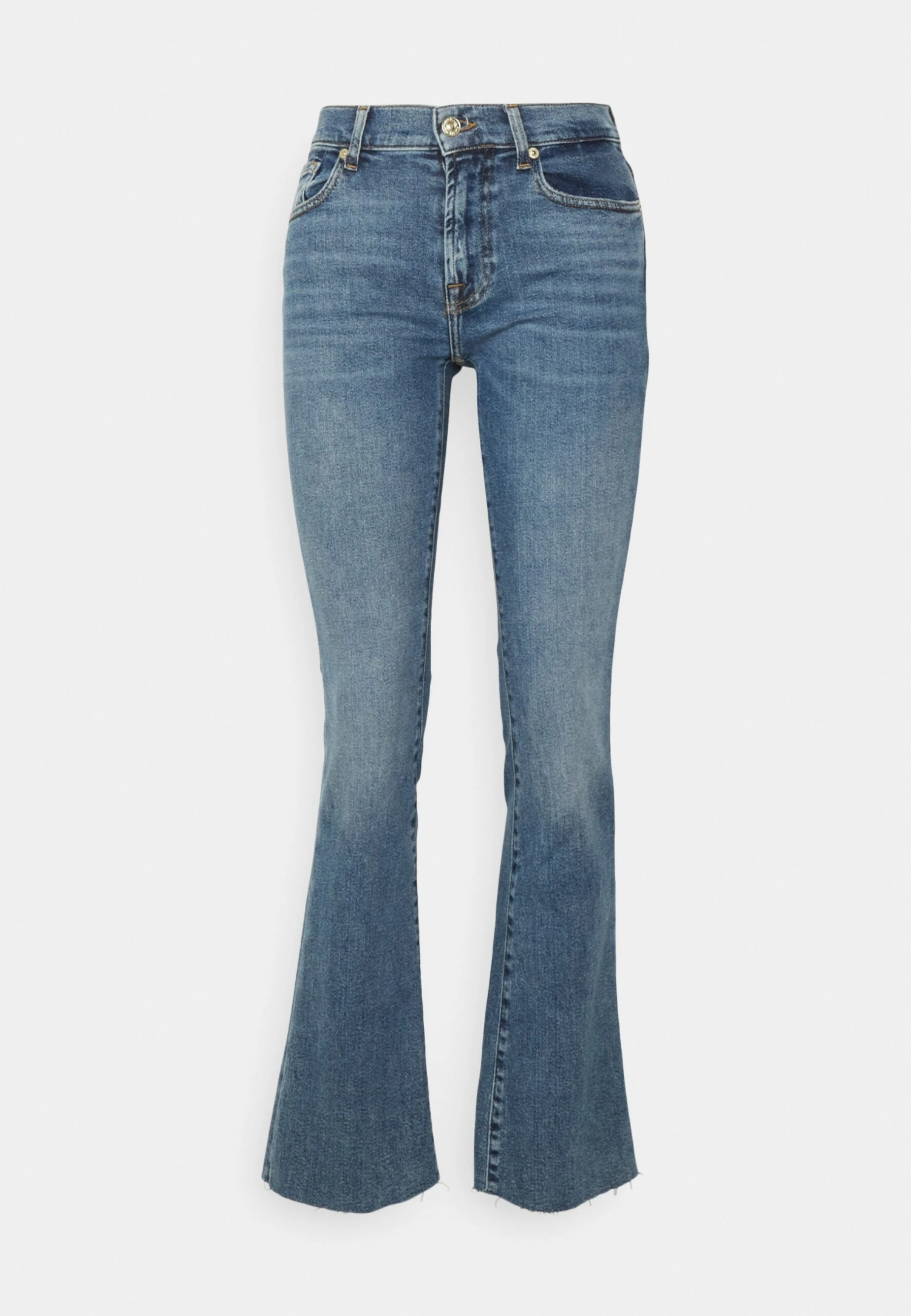 7 For All Mankind Tailorless - Jean Bootcut - Mid Blue 6 7 For All Mankind Tailorless - Jean Bootcut - Mid Blue – Image 4