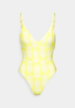 Seafolly Corsica V Neck One Piece - Maillot De Bain - Citron -Stradivarius Soldes 127be79453a7490fad8b779afebee3cb