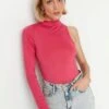 Trendyol Bodysuit - T-Shirt À Manches Longues - Pink