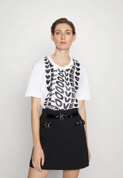 LOVE MOSCHINO T-Shirt Imprimé - White