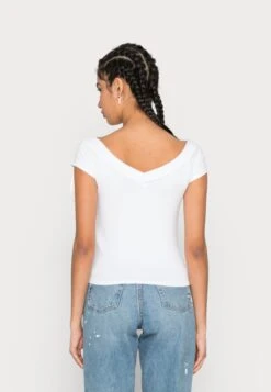 Pieces Pcmaliva V-Neck - T-Shirt Basique - Bright White -Stradivarius Soldes 1460ef3f64ba4d3fb3dc0d202945ea48