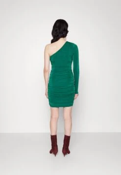 In The Style Side Cut Out Long Sleeve Mini Dress - Robe En Jersey - Green -Stradivarius Soldes 152e77c50a9144b29c6e892708ab8d49