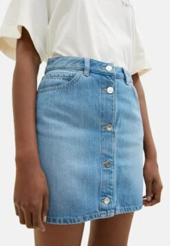 TOM TAILOR Denim Jupe Trapèze - Light Stone Bright Blue Denim -Stradivarius Soldes 172186a52fb04c7b8a49fd11ea52cc7d