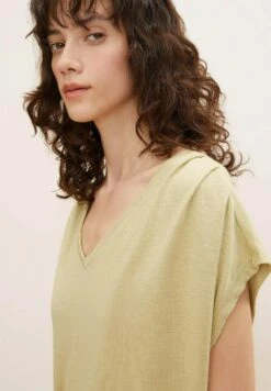 Tom Tailor T-Shirt Basique - Light Moderate Olive -Stradivarius Soldes 19595be533b0490799c3ef3a5be340a3
