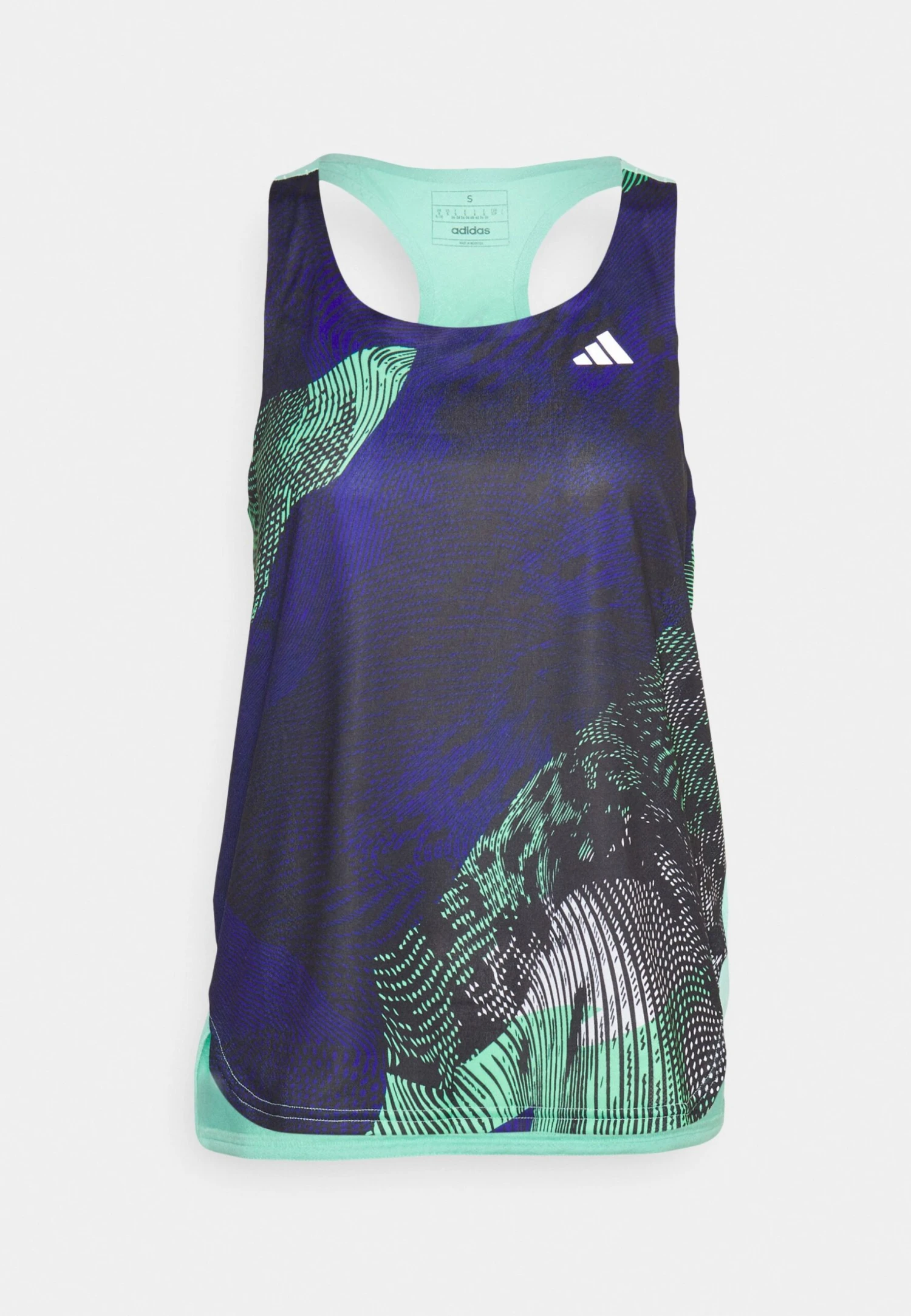 ADIDAS PERFORMANCE Adizero Tank - Débardeur - Black/Lucid Blue/Easy Green 8 ADIDAS PERFORMANCE Adizero Tank - Débardeur - Black/Lucid Blue/Easy Green – Image 6