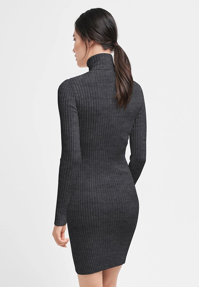 Wolford Turtleneck Rib - Robe Fourreau - Anthr. Melé 4 Wolford Turtleneck Rib - Robe Fourreau - Anthr. Melé – Image 2