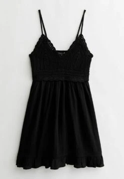 New Look Crochet Frill Mini - Accessoire De Plage - Black -Stradivarius Soldes 207b027ddada44f3b50d03a451680034