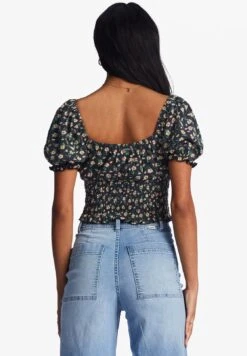 Billabong Love Song Haut À Manches Bouffantes - T-Shirt Imprimé - Black Pebble -Stradivarius Soldes 20f57776f378470b8537aa9d70b293a7