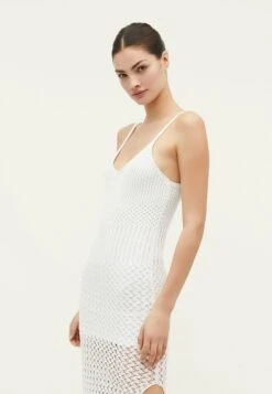 Stradivarius Strappy - Robe Longue - White -Stradivarius Soldes 2148951f9ac94e70b0b2b4cb8a72dfd5