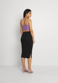 ONLY Onlpeach Pencil Midi Skirt - Jupe Crayon - Black -Stradivarius Soldes 2336753be7a04b56ad985d08e151fa9b