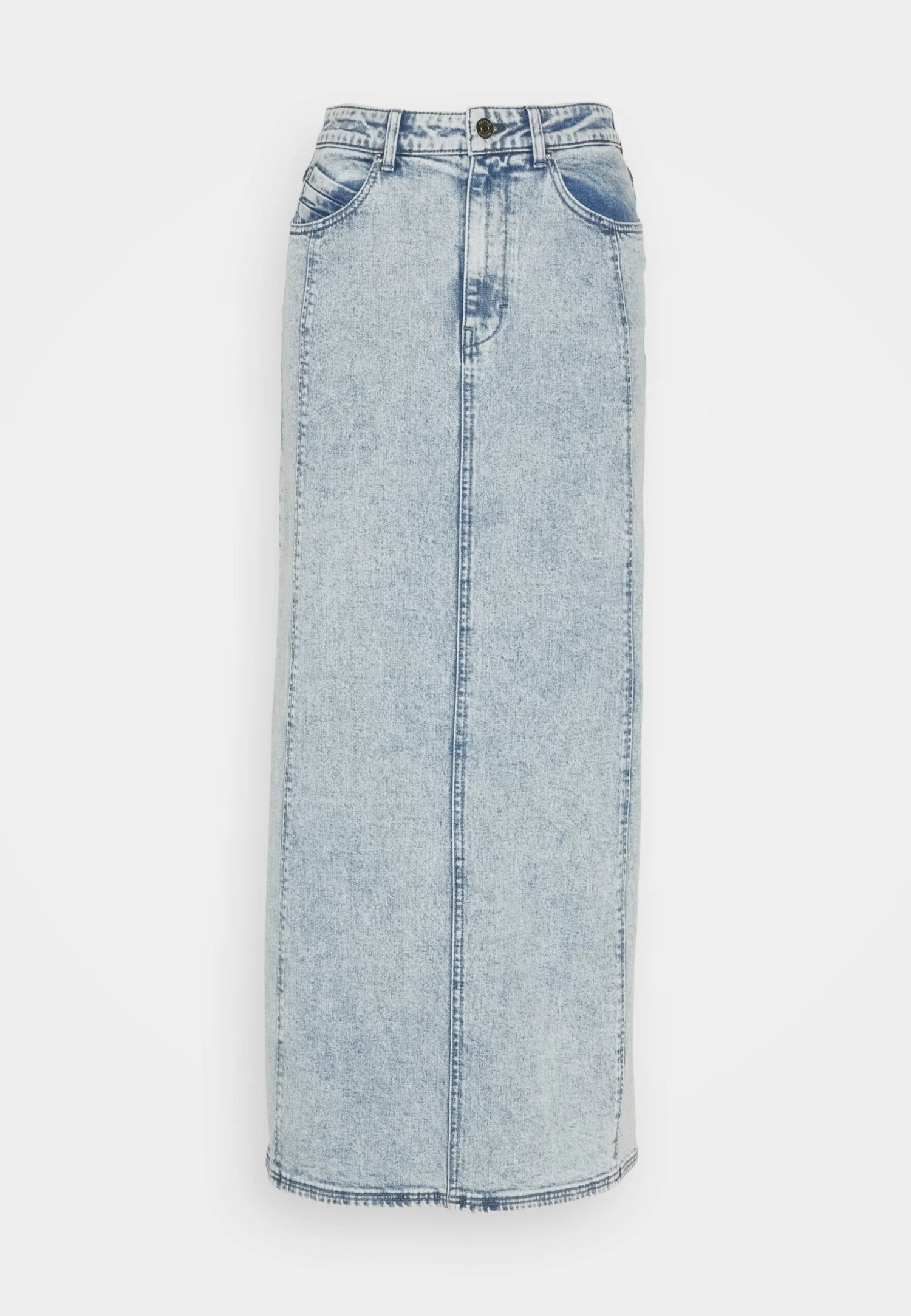 Gestuz Janice Long Skirt - Jupe Longue - Washed Mid Blue 7 Gestuz Janice Long Skirt - Jupe Longue - Washed Mid Blue – Image 5