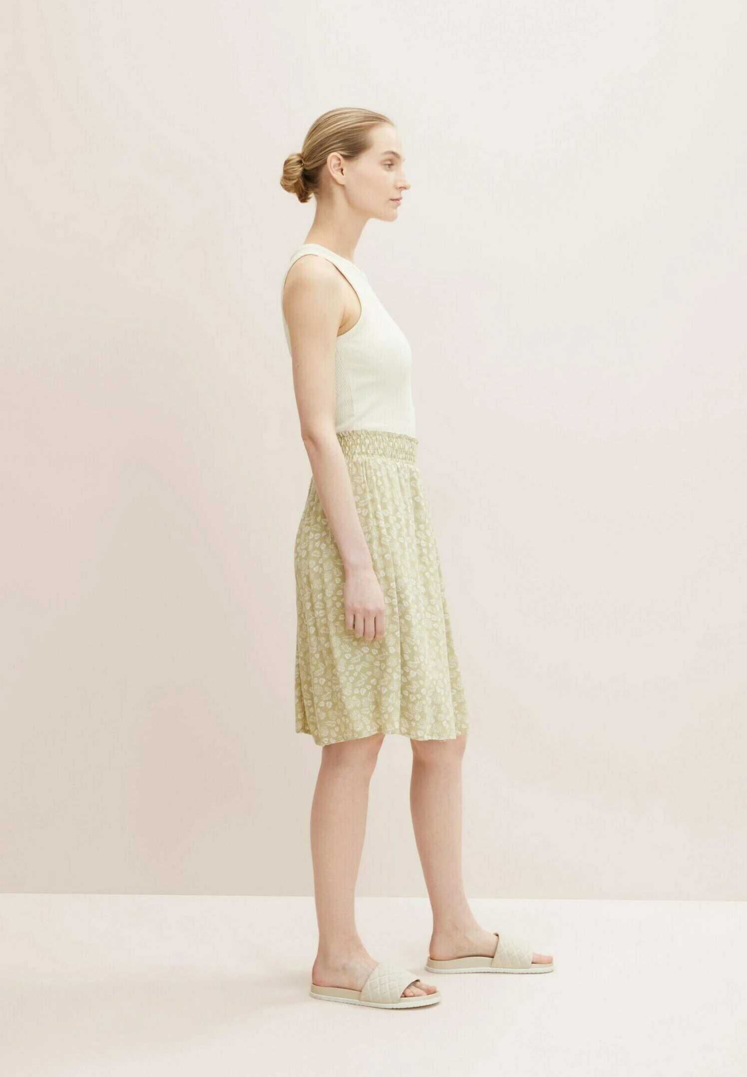 Tom Tailor Jupe Trapèze - Green Offwhite Leaf Design 6 Tom Tailor Jupe Trapèze - Green Offwhite Leaf Design – Image 4