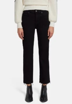 7 For All Mankind Crop - Jean Droit - Black