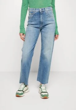 Replay Reyne Pants - Jean Droit - Medium Blue