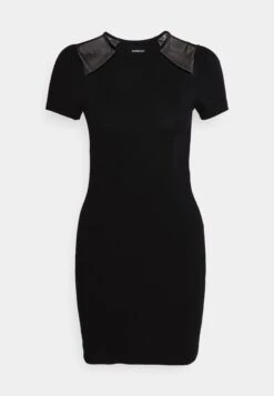 Even&Odd Robe En Jersey - Black -Stradivarius Soldes 2cd869ec51f44d629281323864d8a000