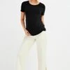 Next Over The Bump - Jean Droit - Ecru White -Stradivarius Soldes 2f533154c4b742d2a0a7ceca8045cb8d
