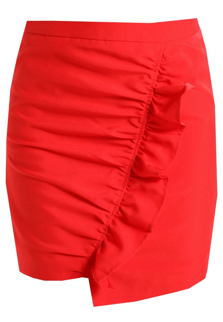 NA-KD Side Frill - Jupe Crayon - Red 7 NA-KD Side Frill - Jupe Crayon - Red – Image 5