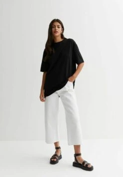 New Look Short Sleeve Oversized - T-Shirt Basique - Black -Stradivarius Soldes 30457e5e09194a40bae959ec3f6dcdbd