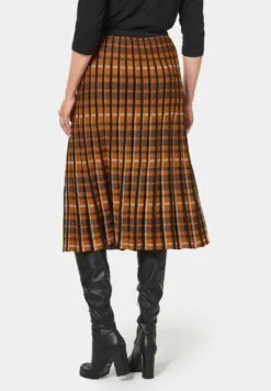 GOLDNER Jupe Trapèze - Amber / Black / Patterned -Stradivarius Soldes 33a1b704311e490888c7c8ff3a167edc