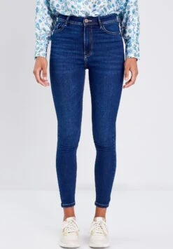 Mit Hoher Taille - Jeans Skinny - Denim Brut