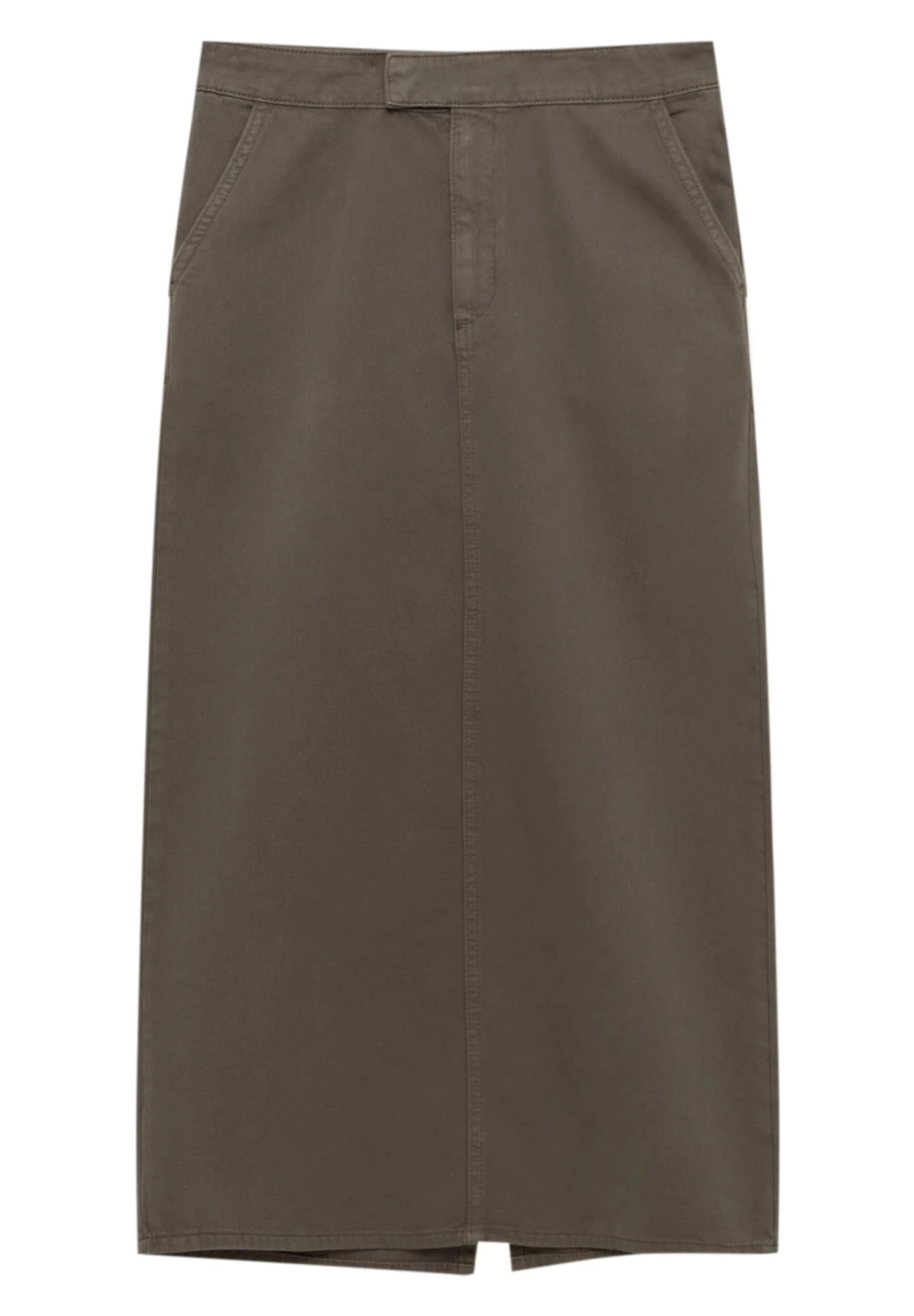 PULL & BEAR Long - Jupe Trapèze - Mottled Light Green 7 PULL & BEAR Long - Jupe Trapèze - Mottled Light Green – Image 5