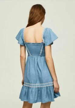 Pepe Jeans Adele - Robe En Jean - Blue -Stradivarius Soldes 37275948ac2a4003844bb5bcc707bc77