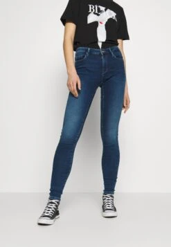 ONLY Onlcarmen Jog - Jeans Skinny - Dark Blue Denim