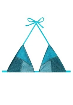 Calzedonia Lisbona Slide Triangle - Haut De Bikini - Blauc Turquoise Green Patchwork -Stradivarius Soldes 39fa16fe549e48bdbcd9f8b5a1a64d1e