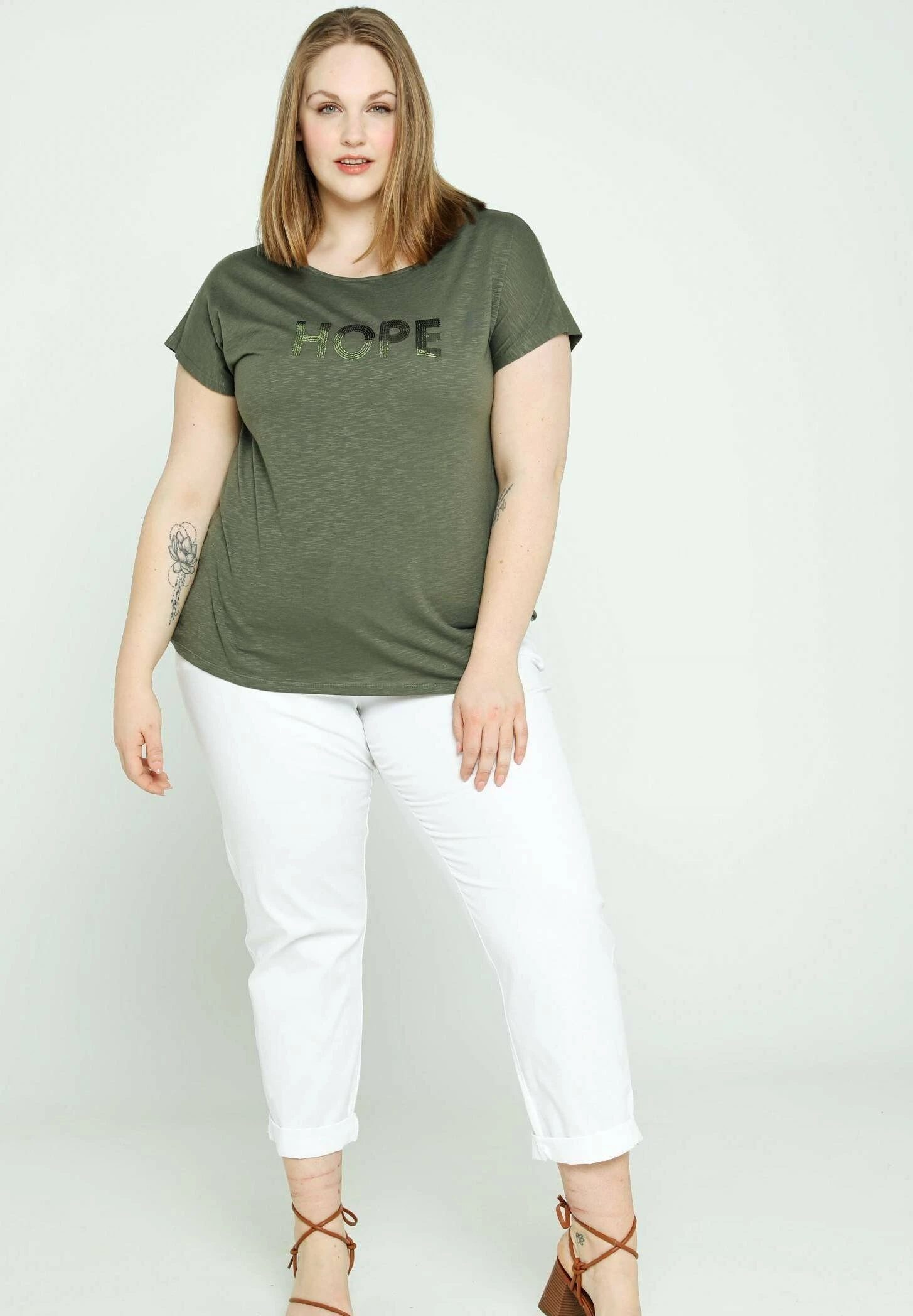 Hope - T-Shirt Imprimé - Khaki 6 Hope - T-Shirt Imprimé - Khaki – Image 4