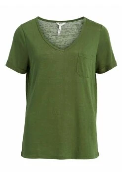 Object Objtessi S/S V-Neck Noos - T-Shirt Basique - Vineyard Green -Stradivarius Soldes 3e9e3b1178d049d684bb39ffe4acf75a