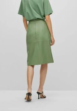 Boss Setora - Jupe En Cuir - Open Green Eleven -Stradivarius Soldes 43644a213dbd430a8f126f6cfcb0a4bc