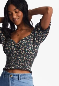 Billabong Love Song Haut À Manches Bouffantes - T-Shirt Imprimé - Black Pebble -Stradivarius Soldes 438e87c79a094096acd7c99fb629d2e4