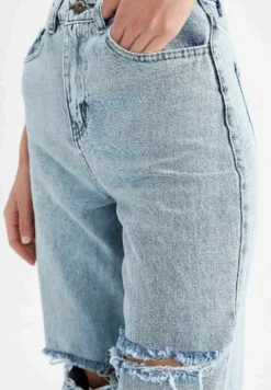 DeFacto Jean Flare - Blue -Stradivarius Soldes 45b7747e4d1447e0a8cf2451dbbd94cd