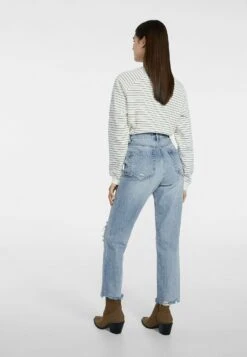 Stradivarius Cropped - Jean Droit - Light Blue -Stradivarius Soldes 4622acc1c5a842aaa74c9d11c6335335