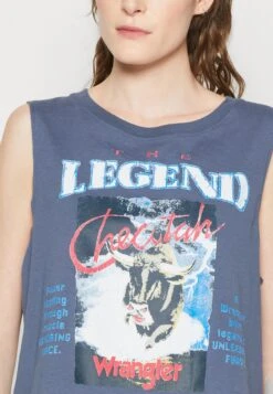 Wrangler Sleeveless - Débardeur - Vintage Indigo -Stradivarius Soldes 47924bb4489445caa2c215f3d2cfff6b