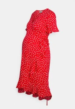 ONLY MATERNITY Olivia Wrap Wvn Np - Robe De Jour - Mars Red