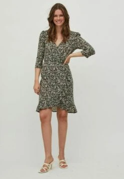 Vila 3/4-Ärmeliges - Robe De Jour - Forest Night -Stradivarius Soldes 492369e0e124454ea5753f910c3a8289